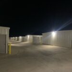 Storage facility at night